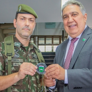 Laurez e o Comandante do 22 Batalho Tocantins